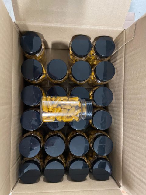 Alternative view of 24 piluliers de 60 gélules de curcuma & pipérine