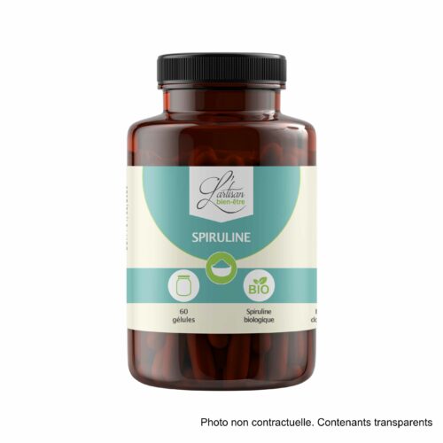 24 piluliers de 60 gélules de spiruline