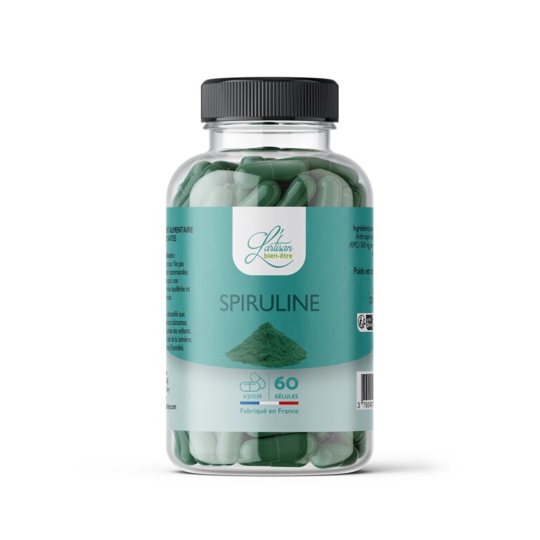 24 piluliers de 60 gélules de spiruline