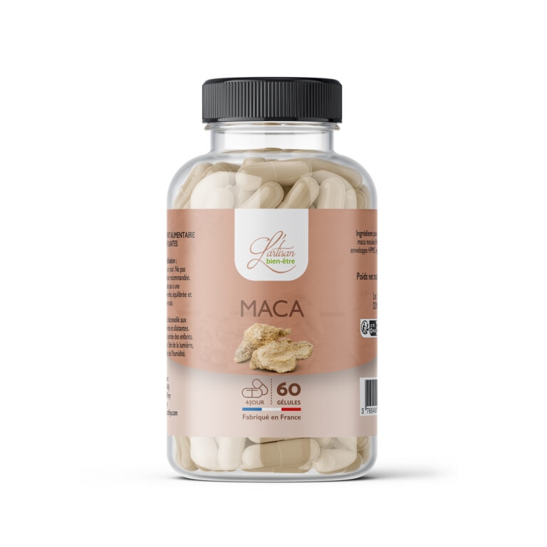 24 piluliers de 60 gélules de maca